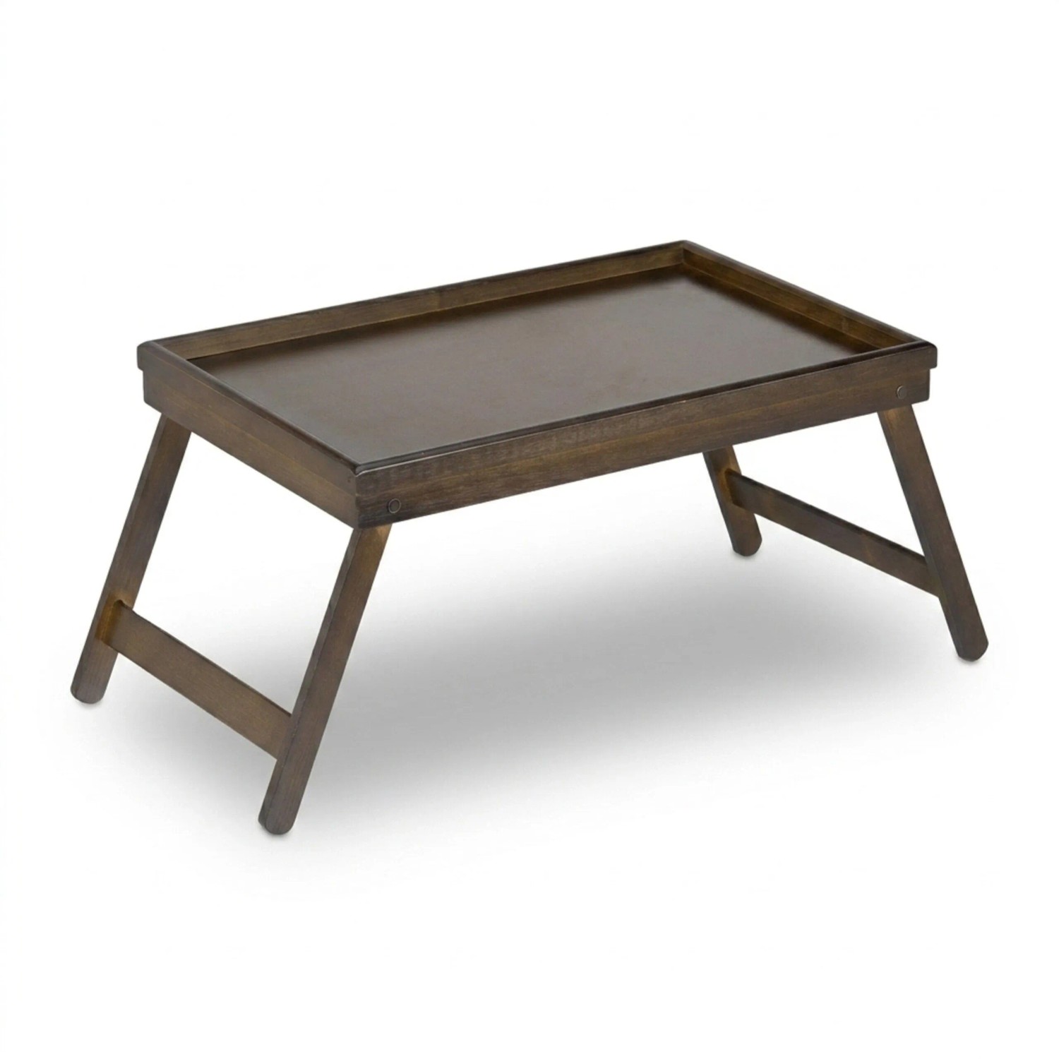 Relaxdays Betttablett Bambus Dunkelbraun Klappbar 64 cm x 31 cm x 22,5 cm 1 kg