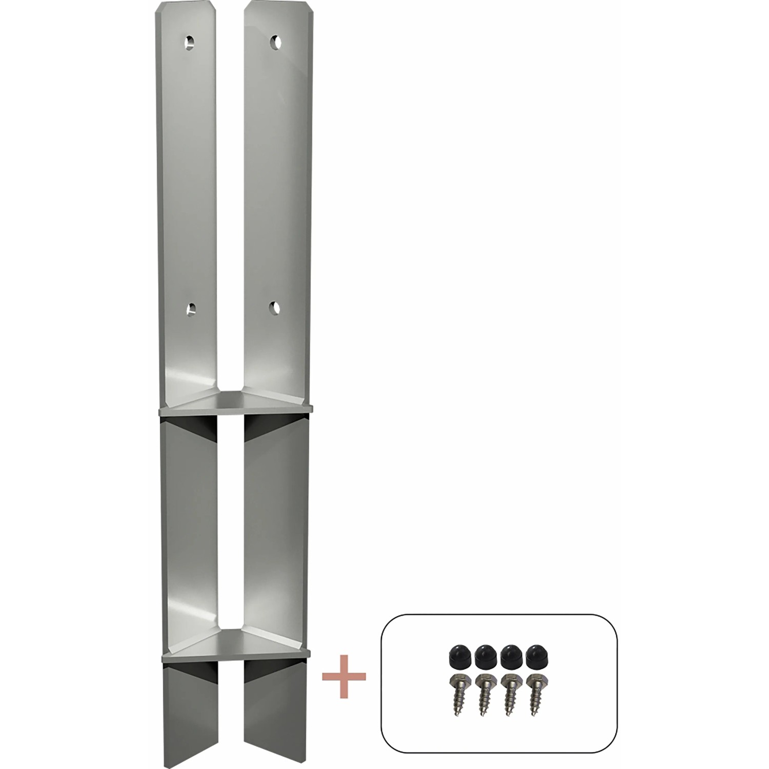 Plus Holz Pfostenträger feuerverzinkt 400 mm für 9 x 9 cm Pfosten