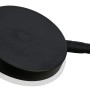 Detailaufnahme: Schwarze Brilo LED-Tischleuchte mit Touchdimmer und Lichtkante.