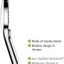 Wenko Duschkopf Ultimate Shower, Chrom/Weiß, Ø 13 cm, Handbrause aus Kunststoff.