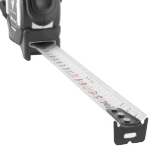 STAHLWERK Rollbandmaß, 3 Meter, mit Band und schwarzem Gehäuse. Werkzeug für präzises Messen.