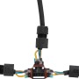 Wasserdichter 3-fach Stecker (IP68) für Kabel 1,0-2,5mm² zur sicheren Verbindung im Außenbereich.