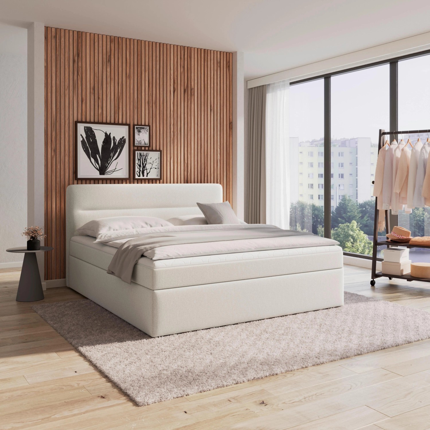 Bessagi Home Boxbett Marco Creme ca. 180x200 cm