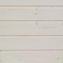 Holzoberfläche, behandelt mit Bondex Sauna Finish Weiß, für wasser- und schmutzabweisenden Schutz.