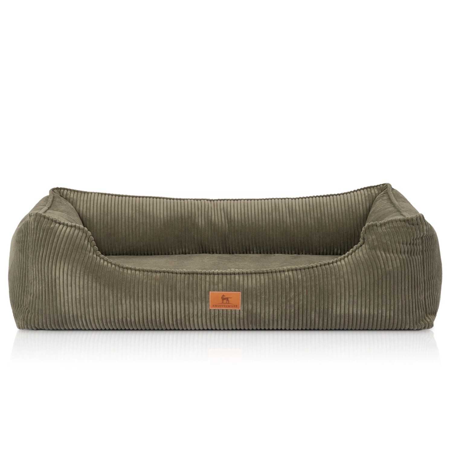 Knuffelwuff Hundebett Nunavut Orthopädisch Cord XL 105 x 75cm Khaki