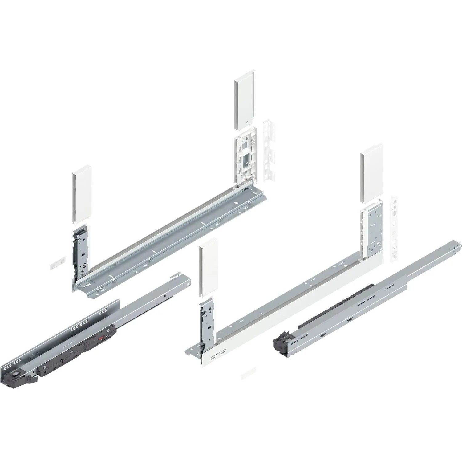 Blum Schubladensystem Legrabox free Höhe C Tip-On Vollauszug 600 mm 40 kg Seidenweiß