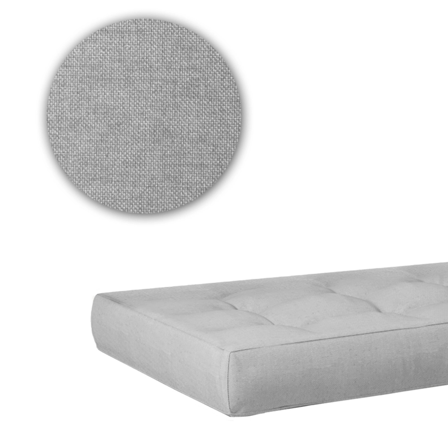 Graues Vicco Palettenkissen Set, 2-teilig, für Palettenmöbel & Garten.