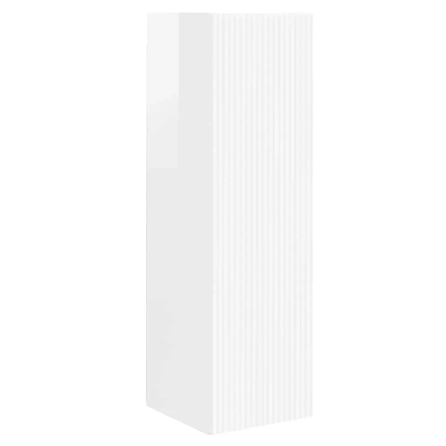vidaXL TV-Wandschrank Glänzend Weiß 30 x 31 x 100 cm Holzwerkstoff 892317