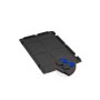 PROREGAL Eurobox Nextgen, 65L, schwarz mit blauen Verschlüssen. Aufbewahrungsbox für Lagerung und Transport.