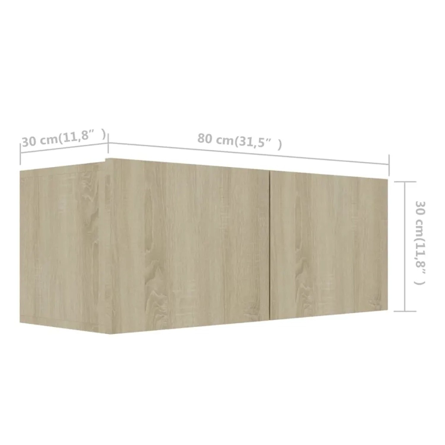 vidaXL 7-tlg. TV-Schrank-Set Sonoma-Eiche Holzwerkstoff  Modell 8