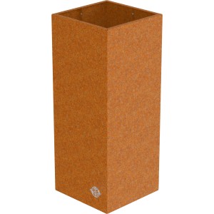 Eleo Hochbeet Manarola, pulverbeschichtet, 40x40x100cm, Cortenstahl-Optik.