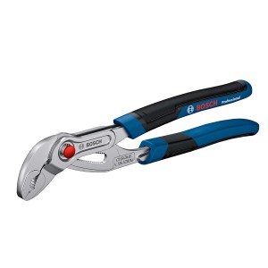 Bosch Professional Sanitär-Wasserpumpenzange, 250 mm, mit blau-schwarzem Griff.