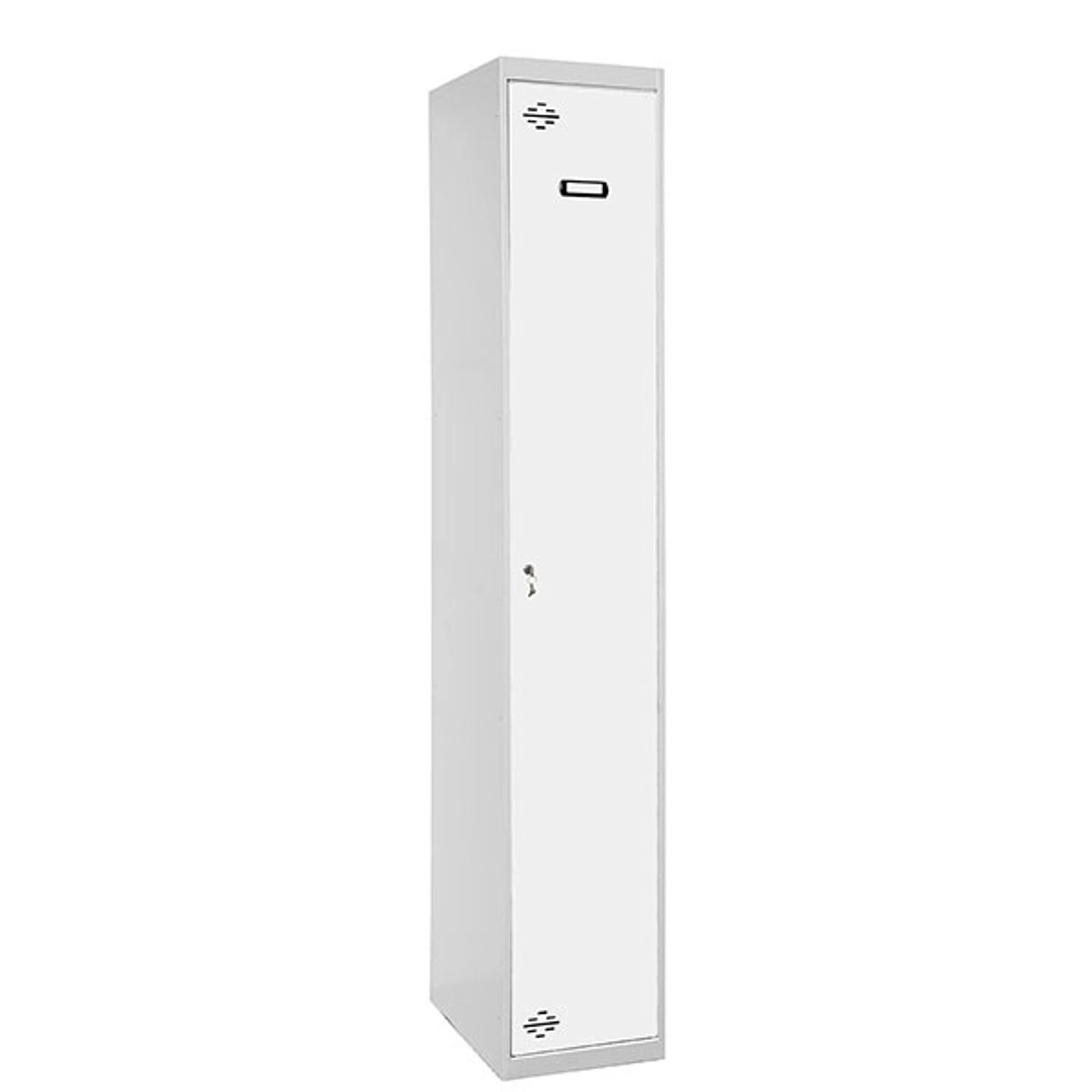 PROREGAL Spind AMEGO HxBxT 180 x 30 x 50 cm 1 Abteil Grundmodul Grau-Weiß S günstig online kaufen