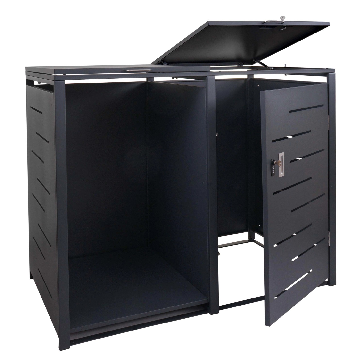 PROREGAL Mülltonnenbox Mit Brennholzregal 117x132x82cm Erweiterbar 152kg An günstig online kaufen