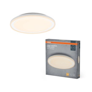 Weiße Osram LED Deckenleuchte Orbis Pederson, 550mm, mit Verpackung. Moderne Deckenlampe für den Innenbereich.