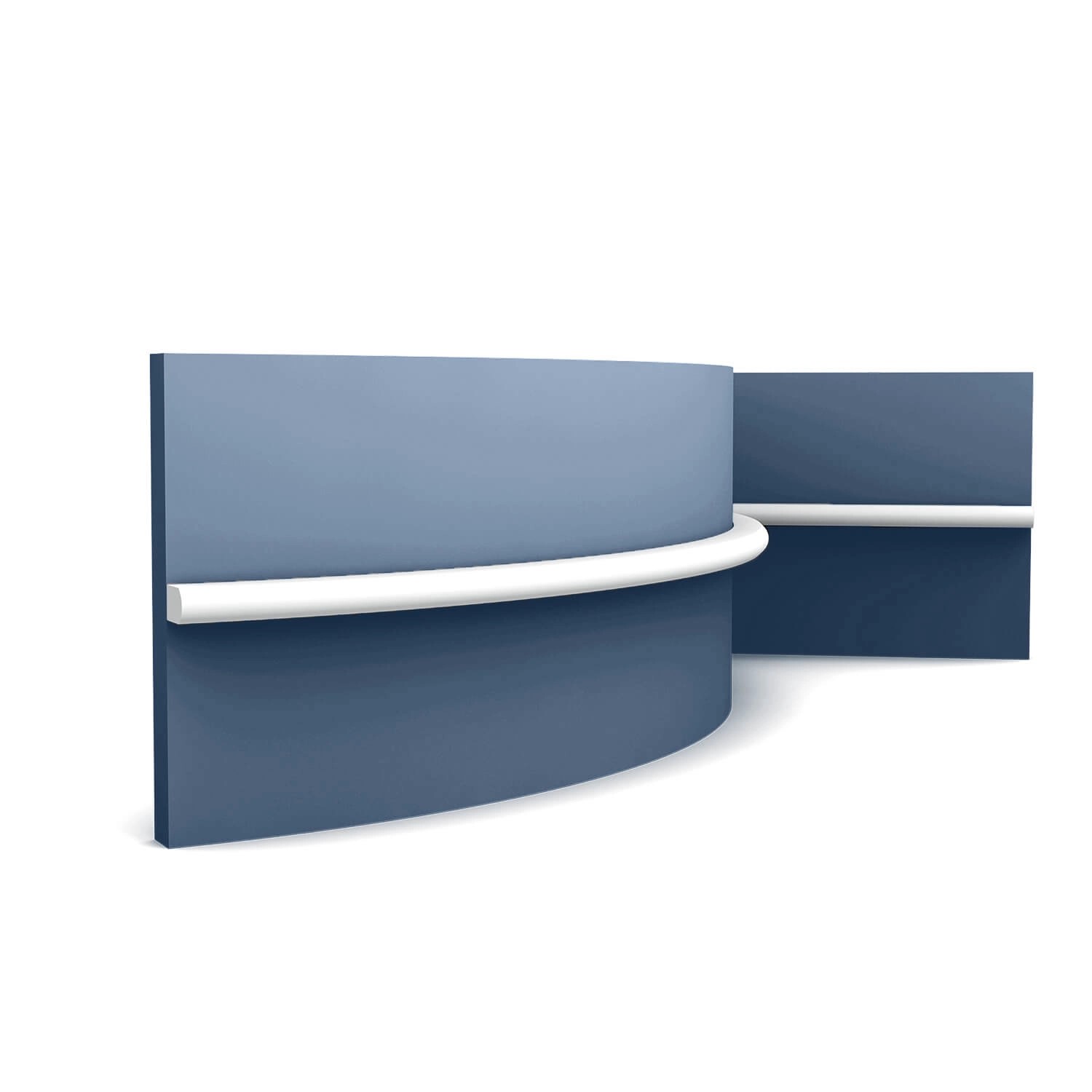 ORAC DECOR PX209F MODERN RIBBON Flexible Wandleiste Zierleiste Stuckleiste 2 m Weiß