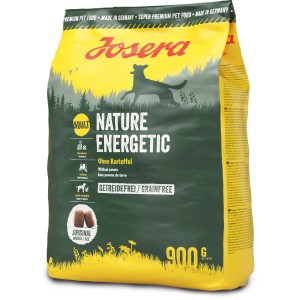 Josera Nature Energetic Hunde-Trockenfutter, 900g Packung, getreidefrei und ohne Kartoffel.