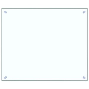 Transparente DELUKE Küchenrückwand aus Glas, 70x60 cm, mit Befestigung.