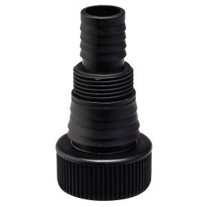 Schwarzer Universaladapter für Einhell Schmutzwasserpumpe GE-DP 7535 N LL ECO.