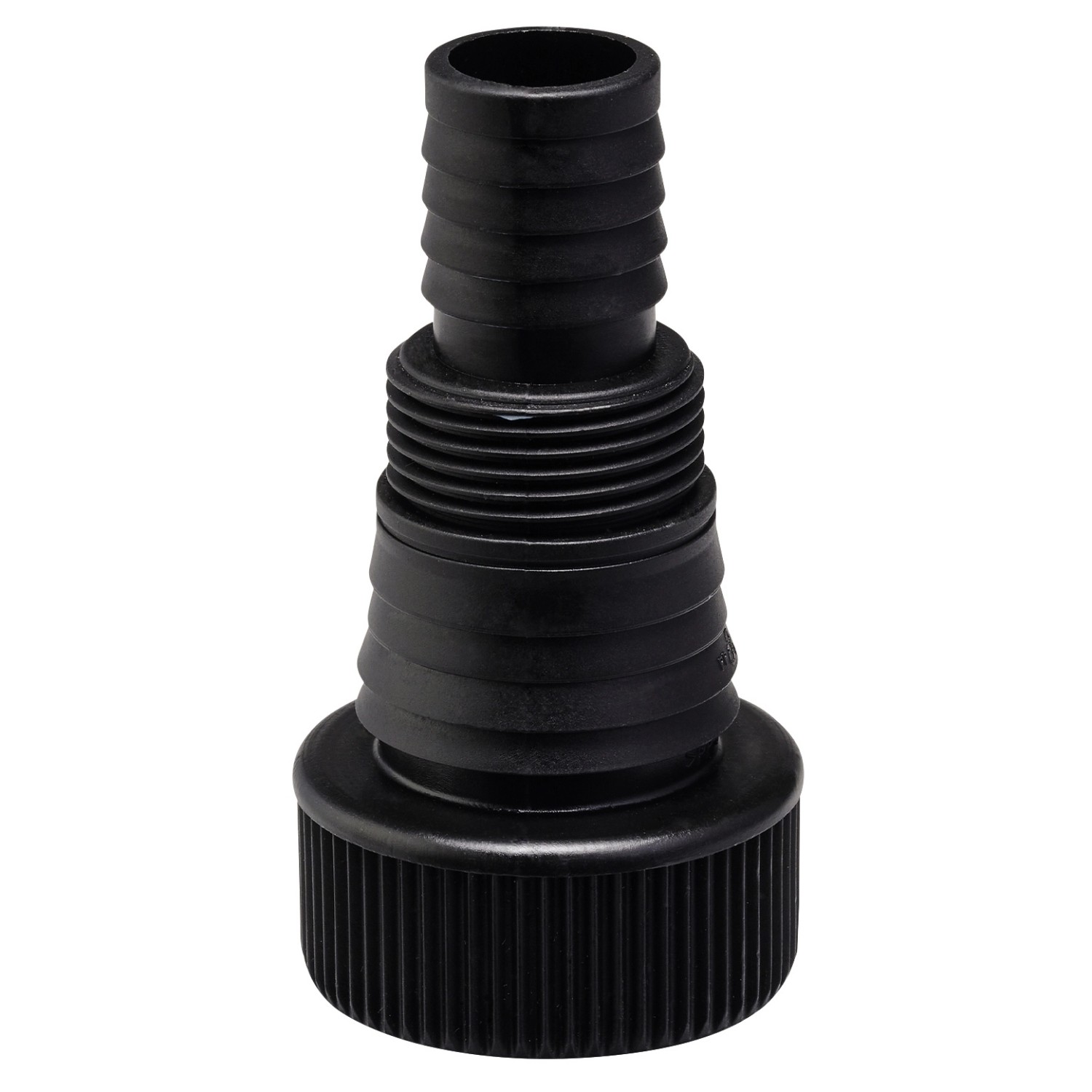 Schwarzer Universaladapter für Einhell Schmutzwasserpumpe GE-DP 7535 N LL ECO.