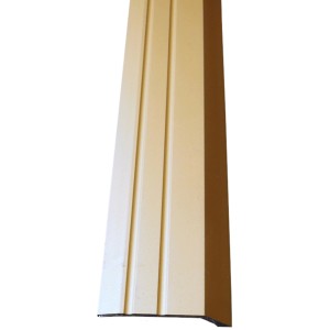 Selbstklebendes Ausgleichsprofil aus Messing, 34 mm breit, für Laminat und Parkett.