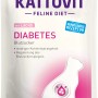 Kattovit Katzen-Nassfutter Diabetes Lachs, 85g Portionsbeutel für eine ausgewogene Ernährung.