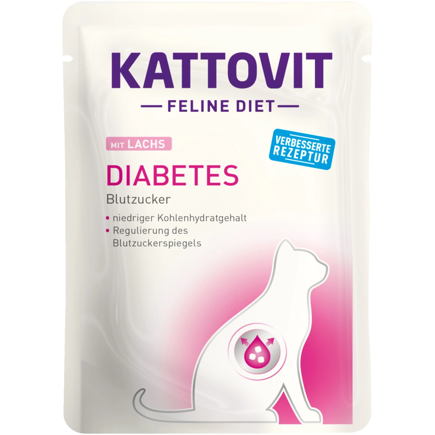 Kattovit Katzen-Nassfutter Diabetes Lachs 85 g