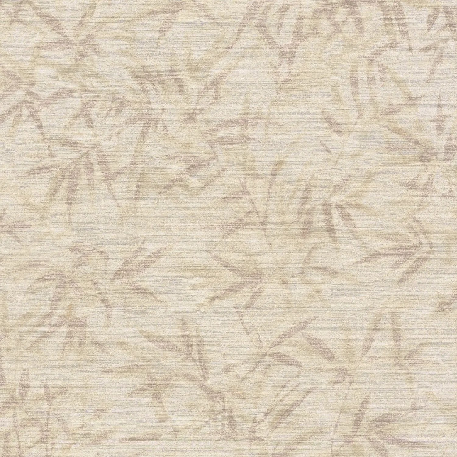 PROFHOME 790463-GU Florale Tapete Metallische Akzente Creme Gold Beige 0,53 m x 10,05 m 5,33 m2
