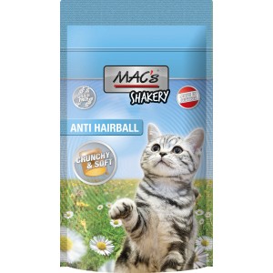 Mac's Katzensnack Shakery Anti-Hairball 60g, getreidefreier Snack zur Vorbeugung von Haarballen.