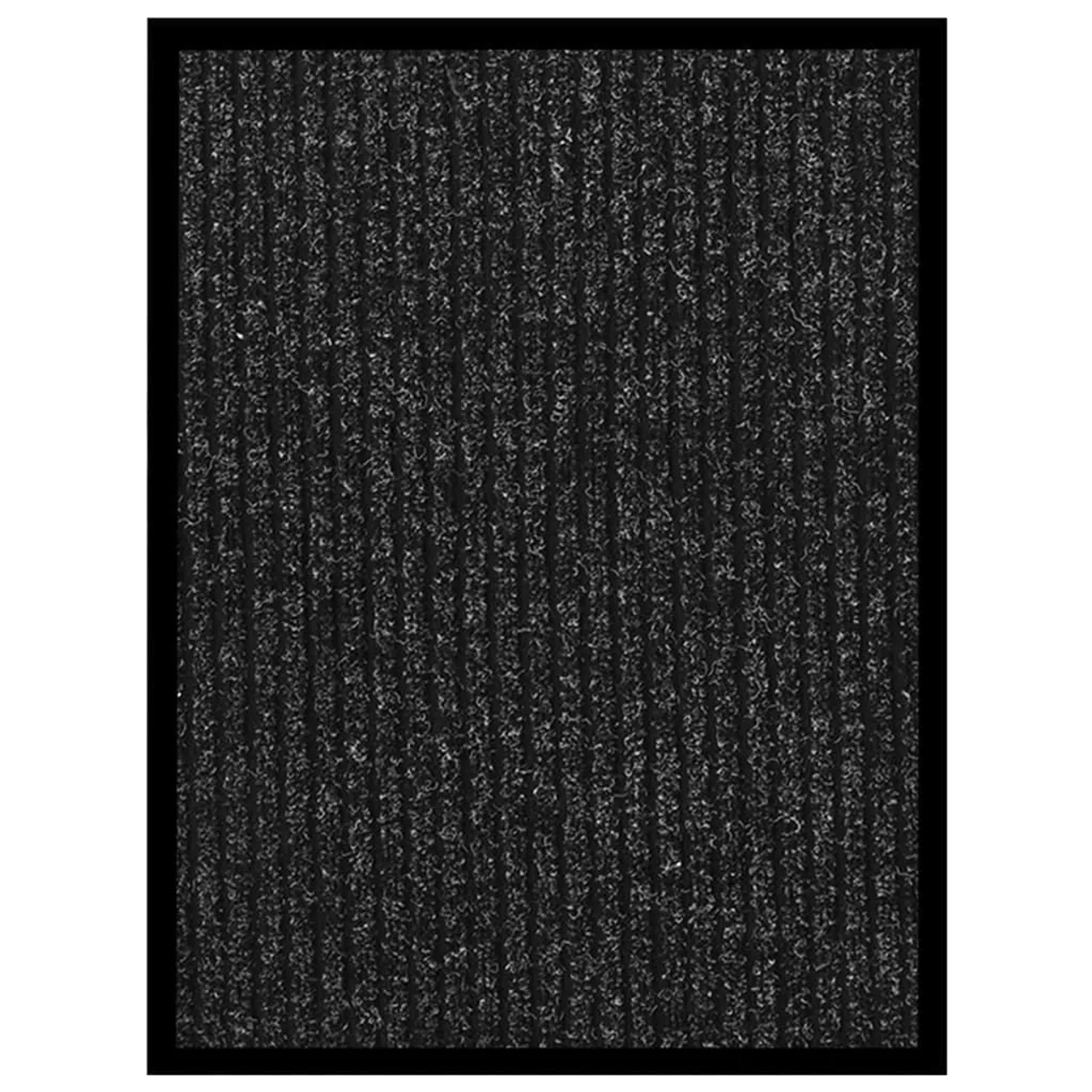 vidaXL Fußmatte Anthrazit Gestreift 40x60 cm 331607