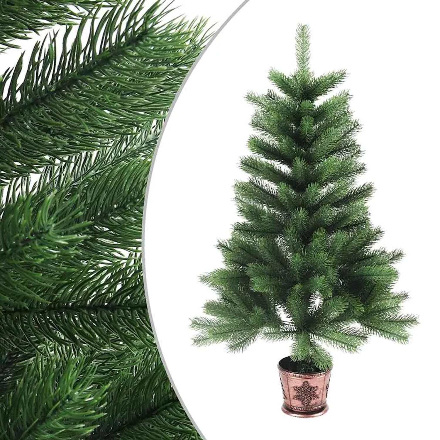 vidaXL Künstlicher Weihnachtsbaum 90 cm Grün Naturgetreu kaufen bei OBI