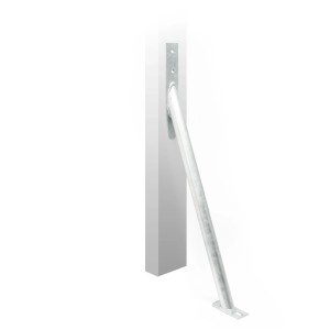 Wiltec Sturmanker aus Stahl, 650x290mm, zur Befestigung von Gartenzäunen und Pfosten.