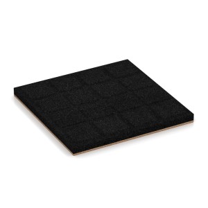WARCO Fallschutzplatte, sandbeige, 50x50x4 cm, Gummigranulat für Spielplatz und Garten.