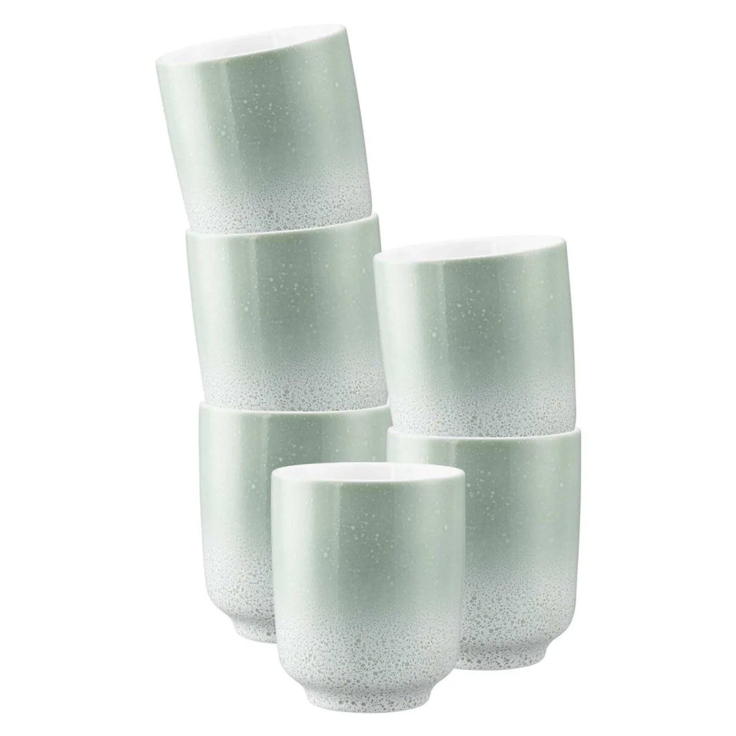 Seltmann Weiden Sento Home Kaffeebecher ohne Henkel 400 ml 6er Set Aura Mint