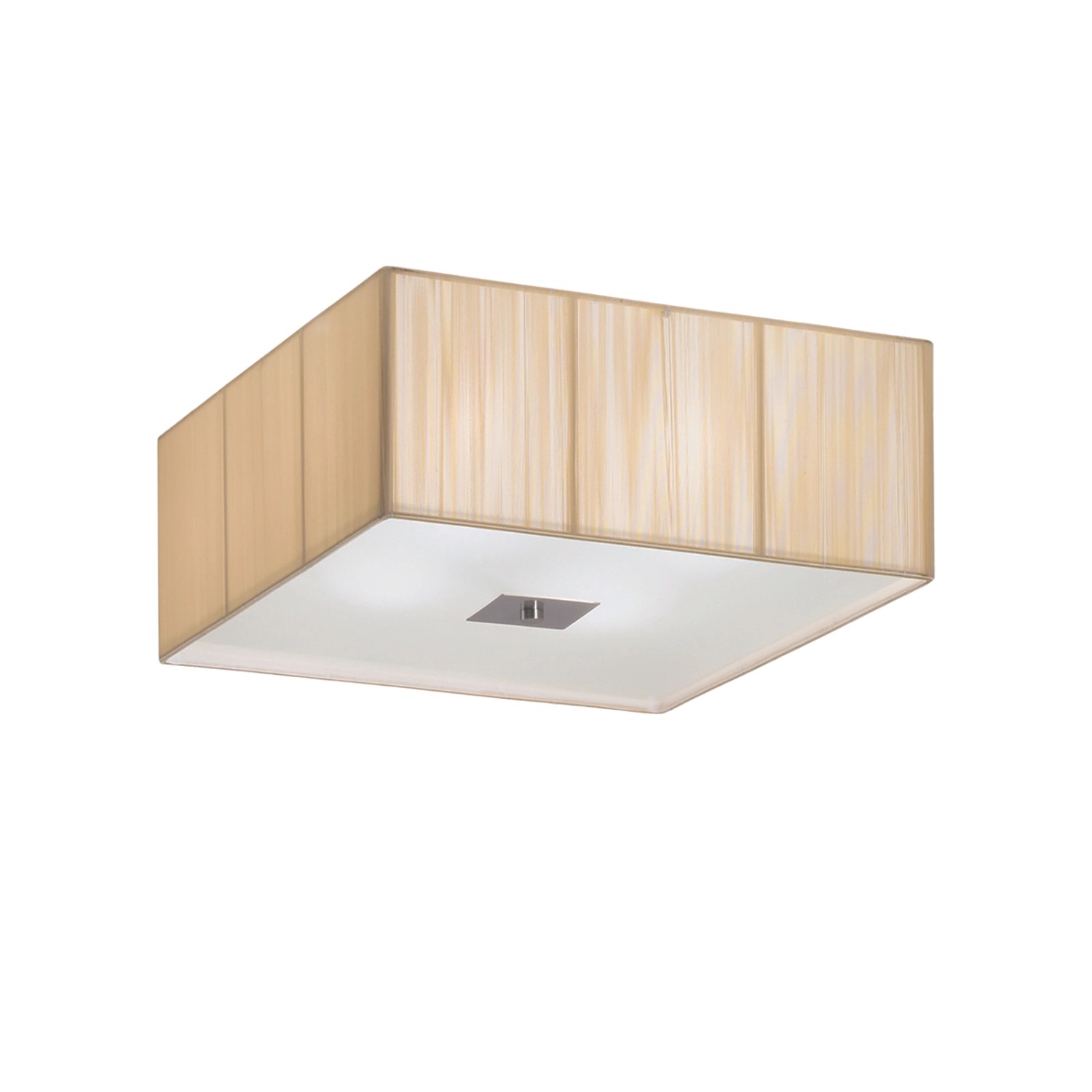 Orion Leuchten Stoff Deckenleuchte Emido 4 x E27 Beige günstig online kaufen