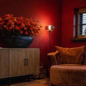 QAZQA Art Deco Stehlampe Schwarz mit Rauchglas Bizle