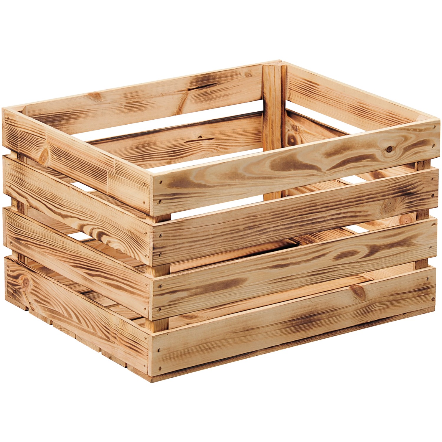 Kesper Holzkiste Kiefer geflammt 47 l