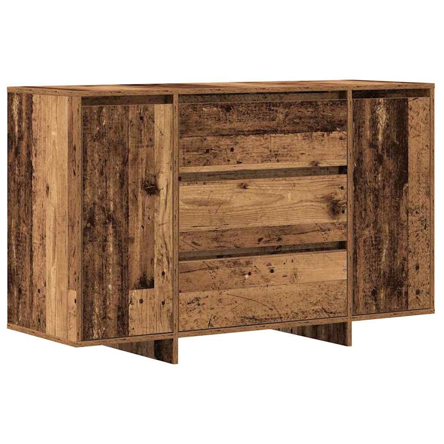vidaXL Sideboard mit Schubladen Altholz 120 x 41 x 75 cm Holzwerkstoff 3333 günstig online kaufen