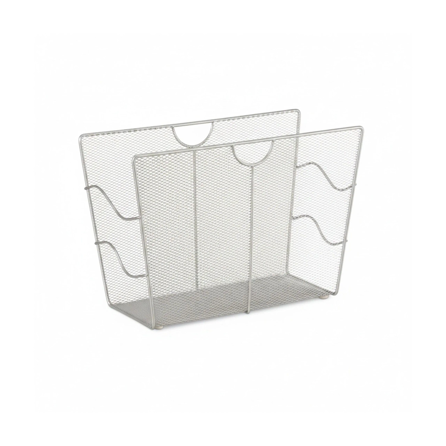 Relaxdays Zeitungsständer Metall Silber Mit Tragegriffen 27 cm x 39 cm x 17 cm 0,7 kg