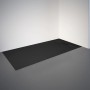 Rechteckige, anthrazitfarbene Schulte Duschwanne ExpressPlus Extraflach 160x70 cm im Badezimmer.