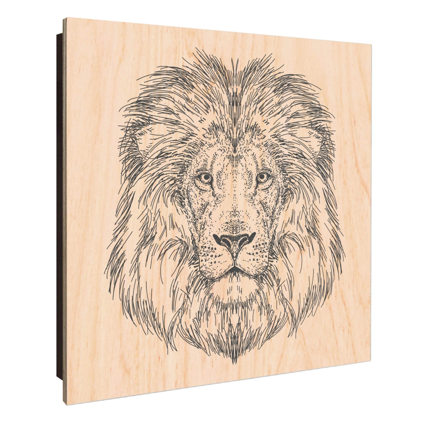 Banjado Schlüsselkasten Holz 30x30cm Schwarz Scharnier Rechts 50 Haken Desi günstig online kaufen