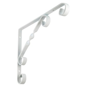 Weiße OBI Konsole Uranos, 180x230mm, für Regalböden und Wandregale.