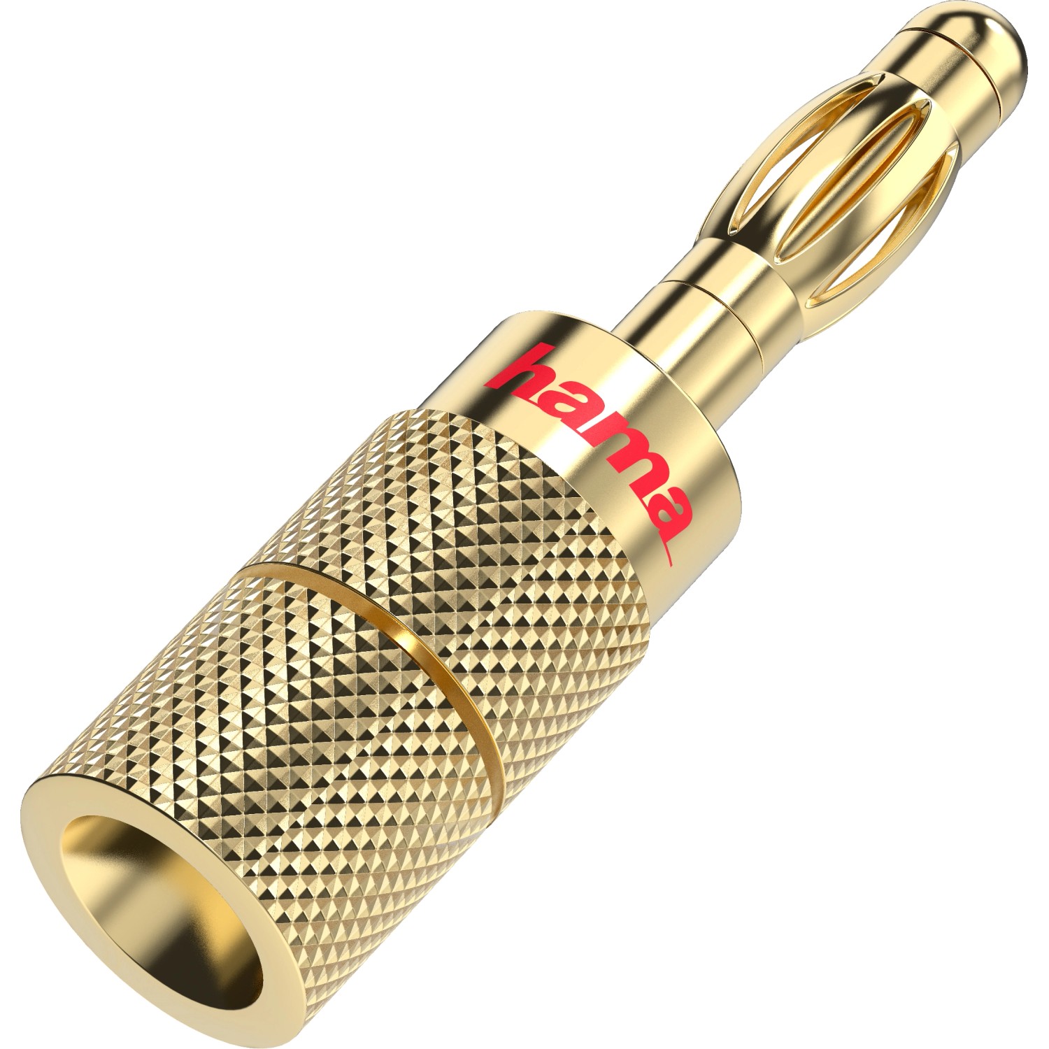 Image of Hama Audio-Lautsprecher-Adapter Bananen-Stecker 4er-Set Gold