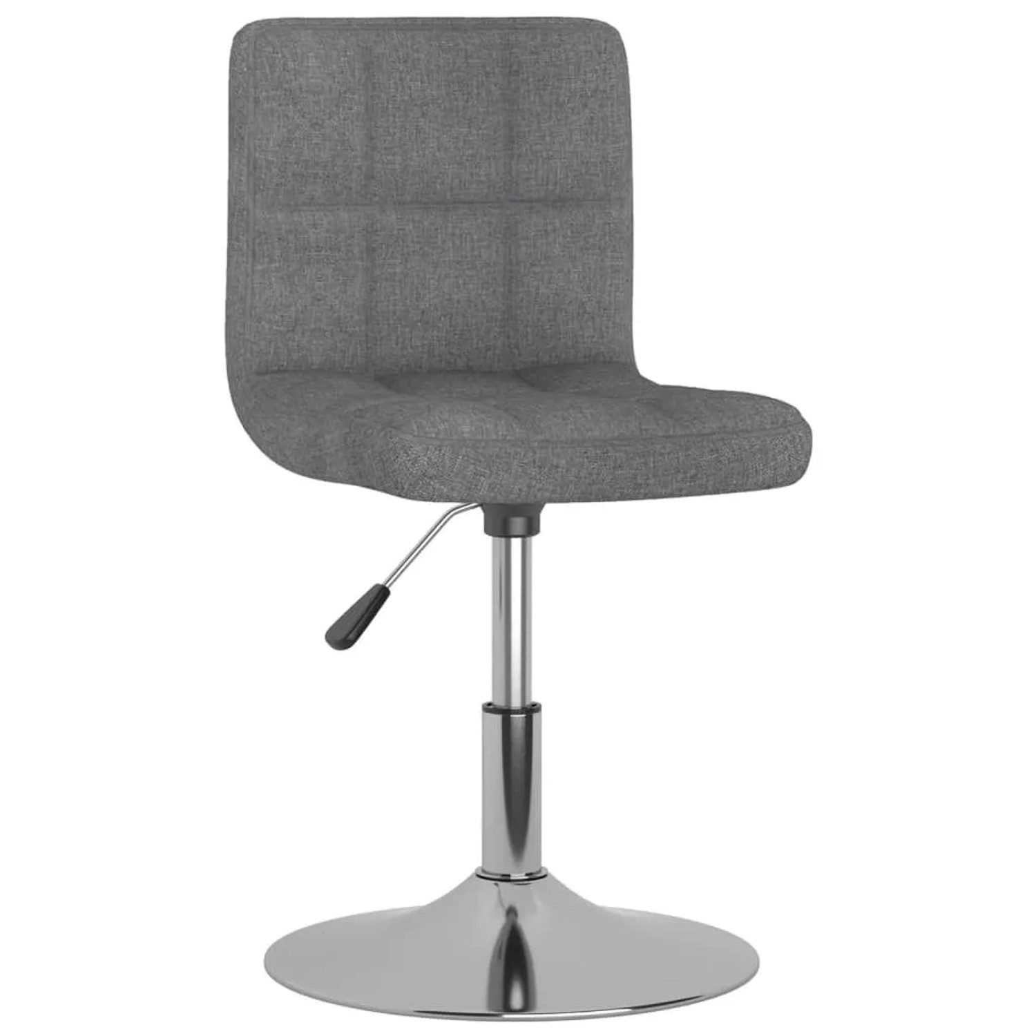 vidaXL Drehbarer Barhocker Hellgrau Stoff 334199