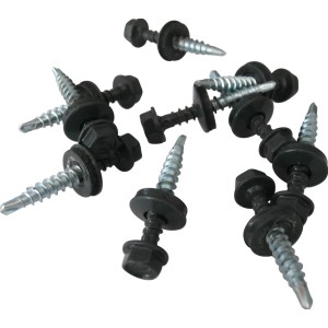 Easypan Schrauben, selbstschneidend, 20 mm, Schiefer, 40 Stück für Dachbleche.