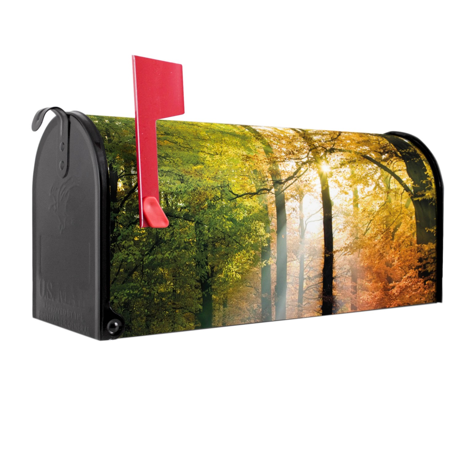 Banjado Amerikanischer Briefkasten Schwarz 48x22x16cm US Mailbox Letterbox günstig online kaufen