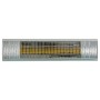 Heizstrahler Infrae Gastro 1500 W aus Aluminium für Wandmontage.