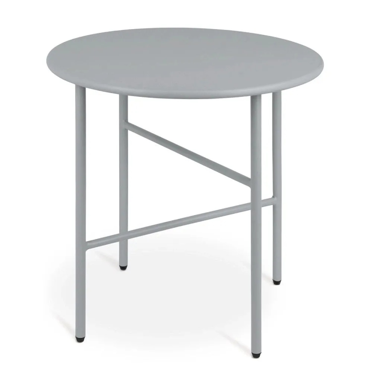 Bomoe Finn Beistelltisch ø 53x36cm Grau Metall