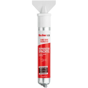 fischer Reparatur Spachtel, 70ml Tube mit integriertem Spachtel für Wand- und Deckenreparaturen.