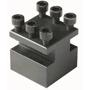 Rotwerk Stahlhalter, zweiseitig, für Drehmaschine C0. Werkzeugaufnahme für Drehstähle bis 8 mm.